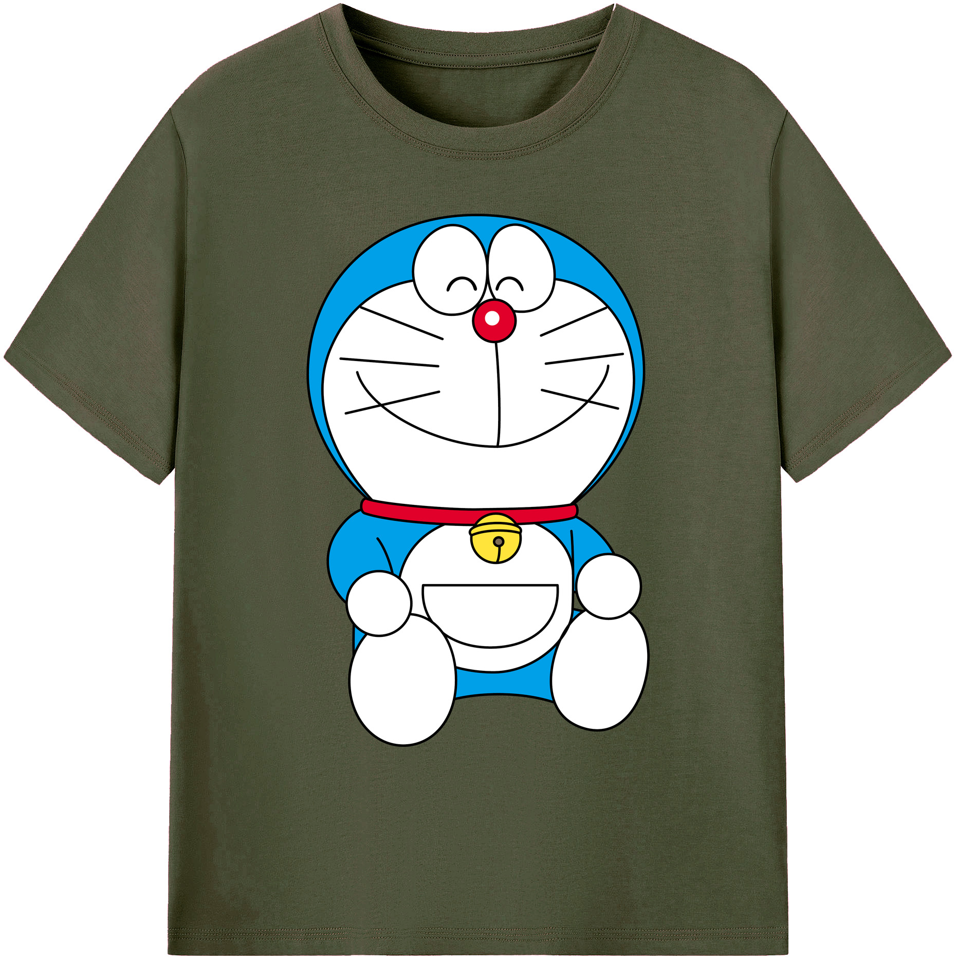 （画像用） ドラえもん Doraemon 綿100％ メンズ半袖Tシャツ｜肌触りやわらか＆通気性